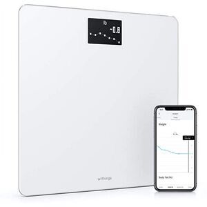 WITHINGS Body Cellular Smart Scale BMI Weight Trend & Auto App Sync WHITE WBS09